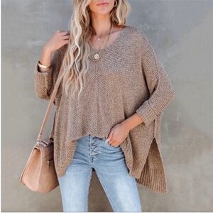 Vici Green Laid Back Knit Sweater